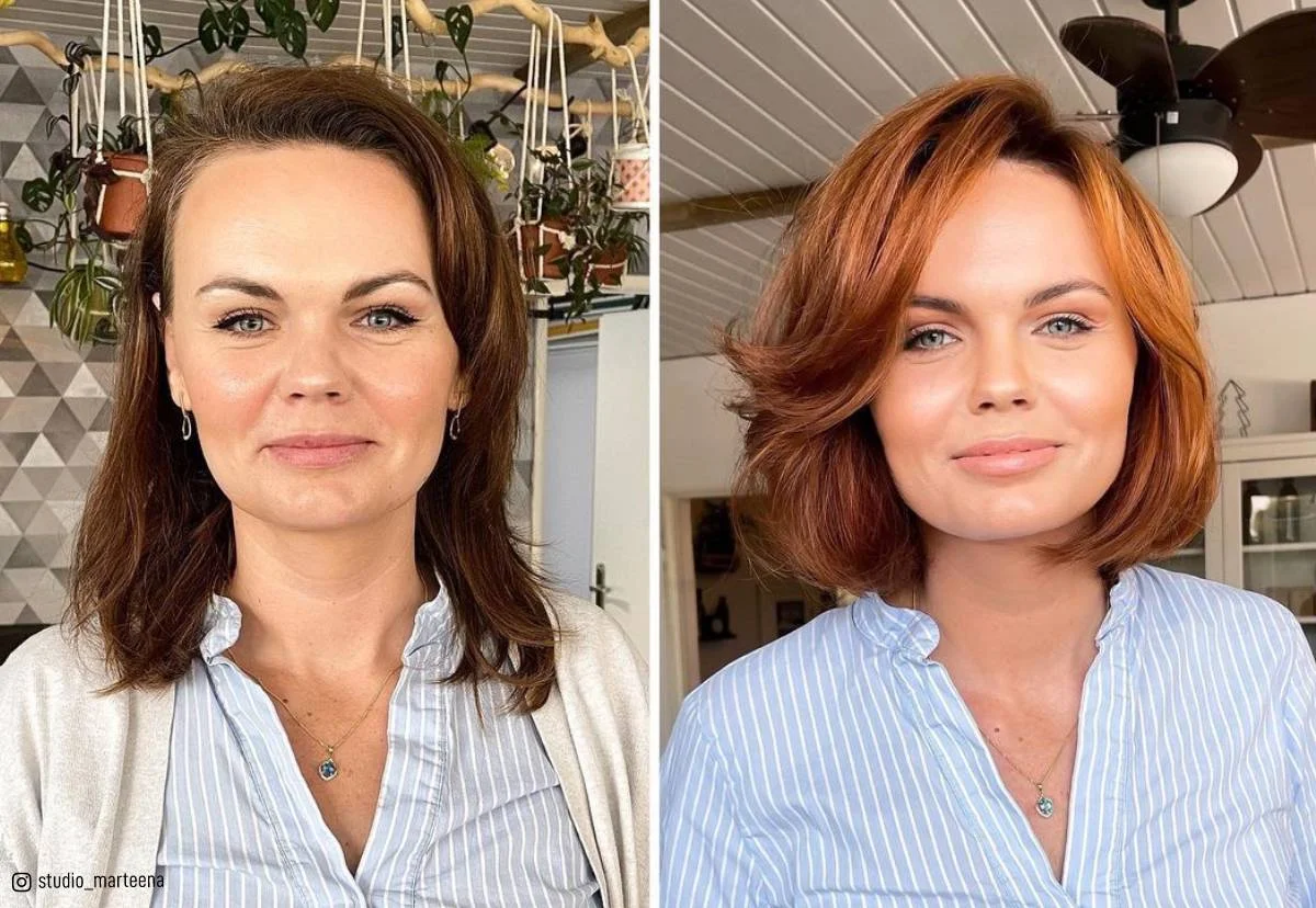 Transformação completa visagismo