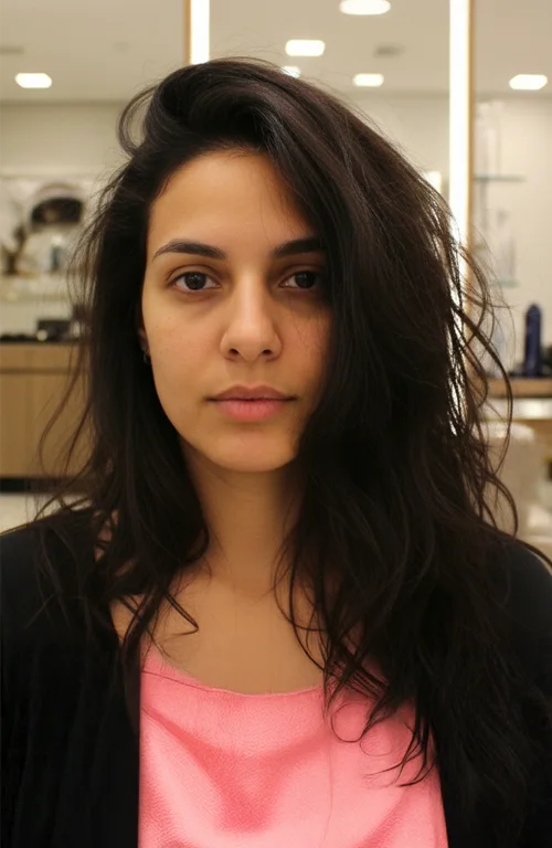 Visagismo Feminino Antes - Ery Junior Campinas