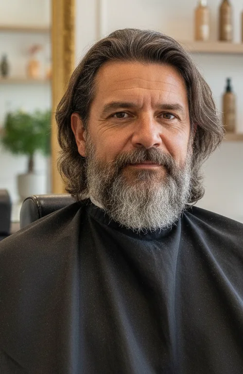 Visagismo Masculino Antes - Ery Junior Campinas